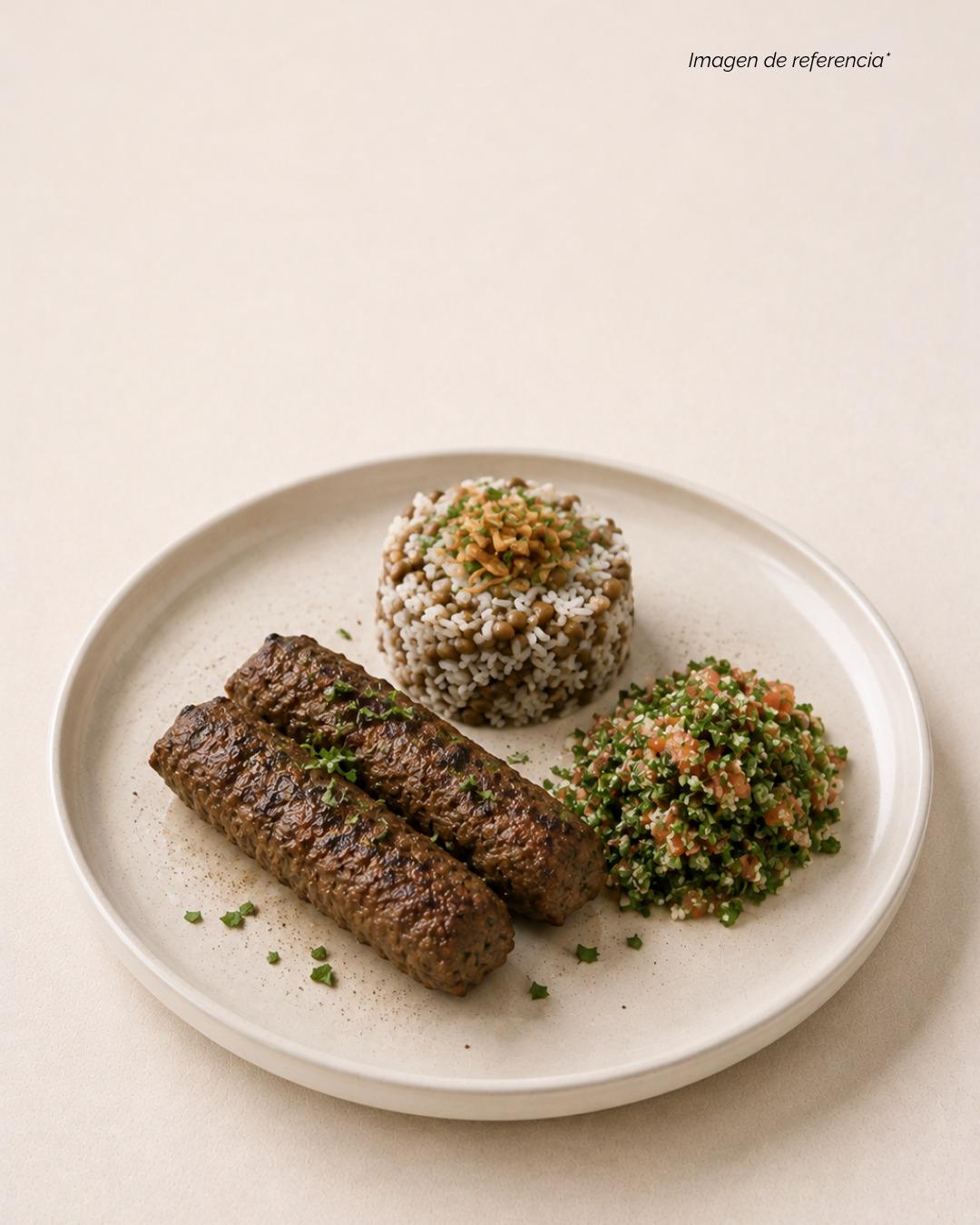 curso-abc-cocina-arabe-barranquilla-2 Kafta con arroz de lenteja y tabbouleh — Curso ABC de la Cocina Árabe, Gato Dumas Barranquilla