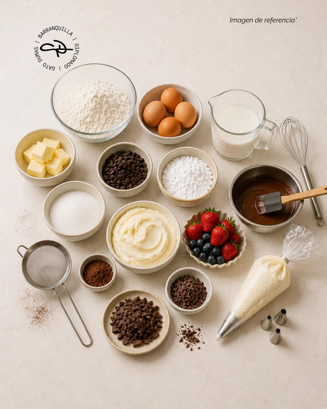 Ingredientes de pastelería y panadería — Diplomado Técnicas Básicas, Gato Dumas Barranquilla