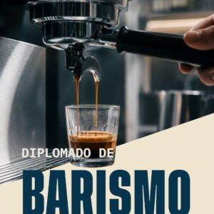 Diplomado de Barismo - máquina de espresso extrayendo café