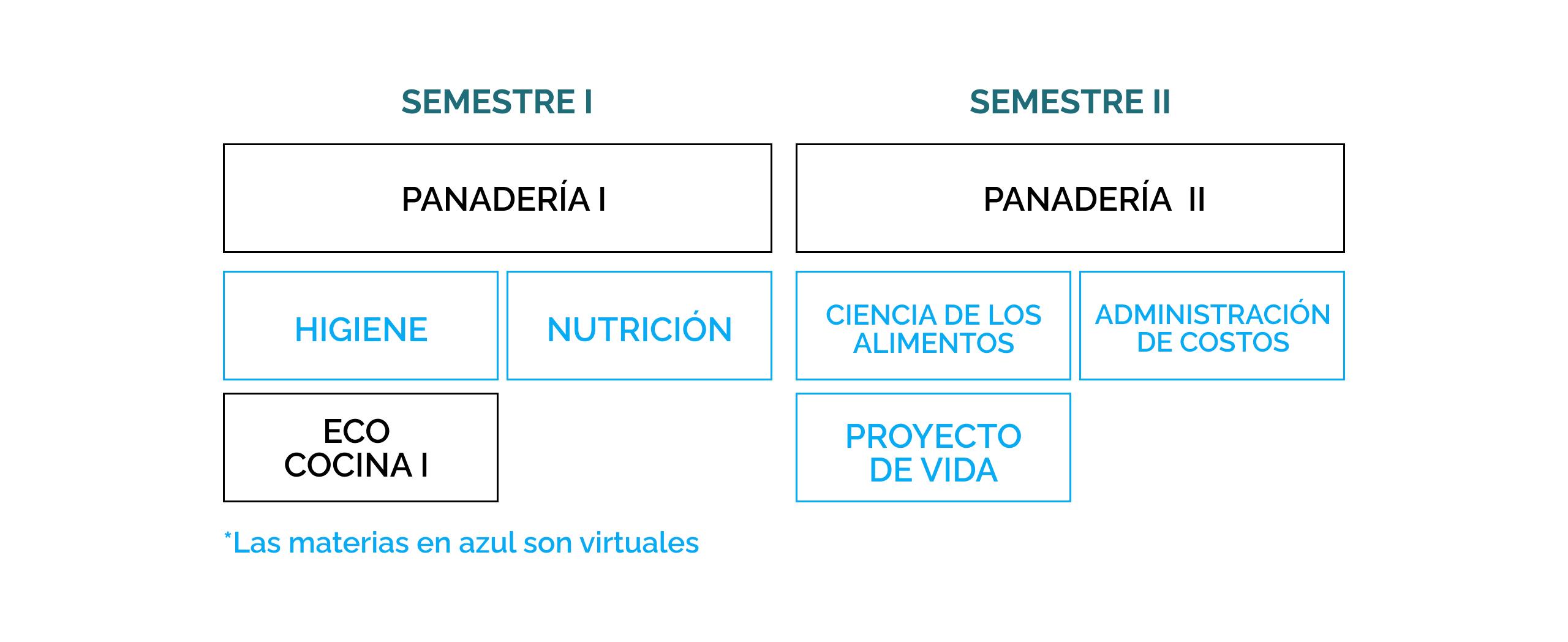 pensum PANADERIA