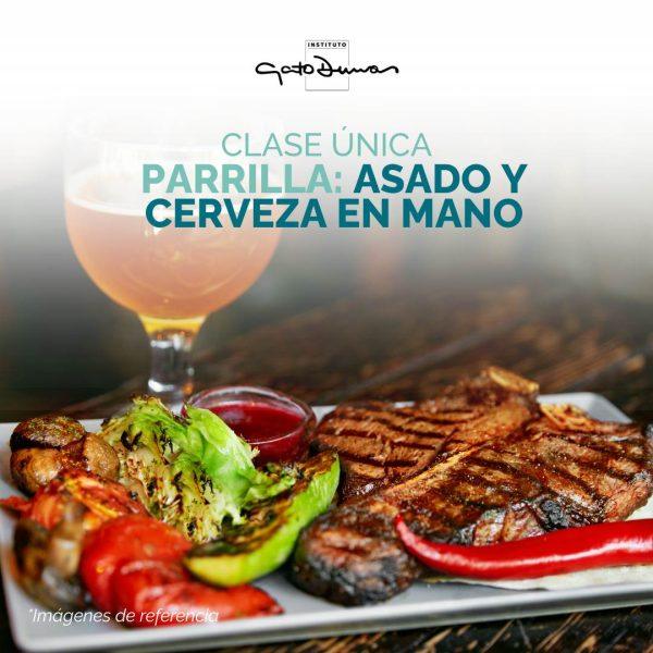 Parrilla: Asado y Cerveza en mano