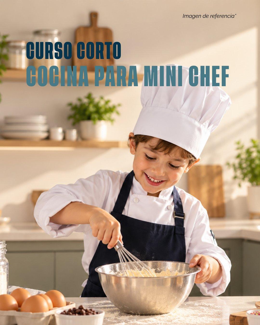 Niño cocinando en el curso Cocina para Mini Chef
